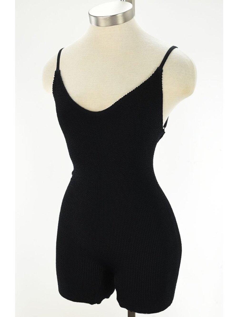 BOND-EYE Black Crinkle RENE Playsuit Swim Bodysuit Resortwear ONE SIZE NWT